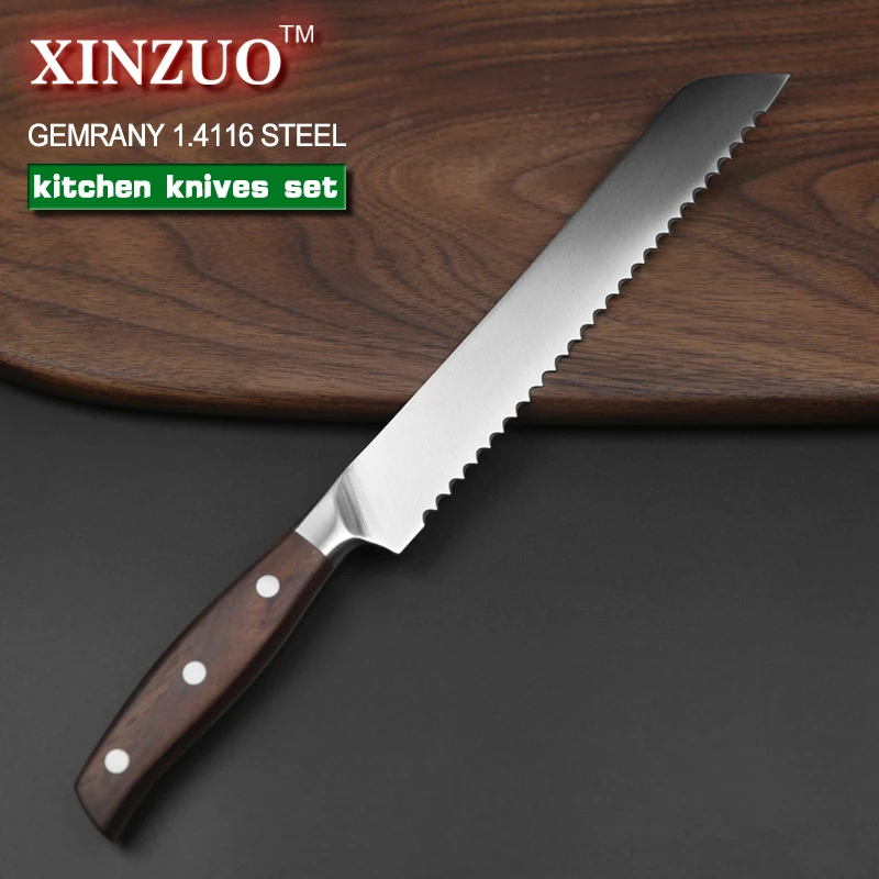 XINZUO кухонные инструменты 6 шт. набор кухонных ножей универсальный нож шеф-повара ножи для хлеба наборы кухонных ножей из нержавеющей стали нож для приготовления пищи