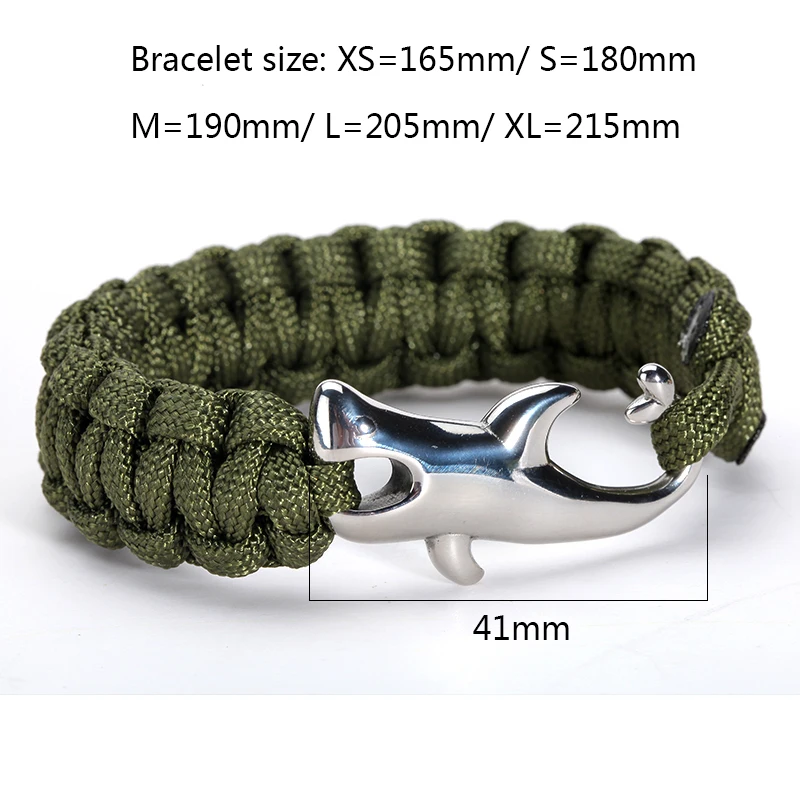 Браслет Для мужчин браслет уличный Паракорд выживания Браслеты Плетеный с