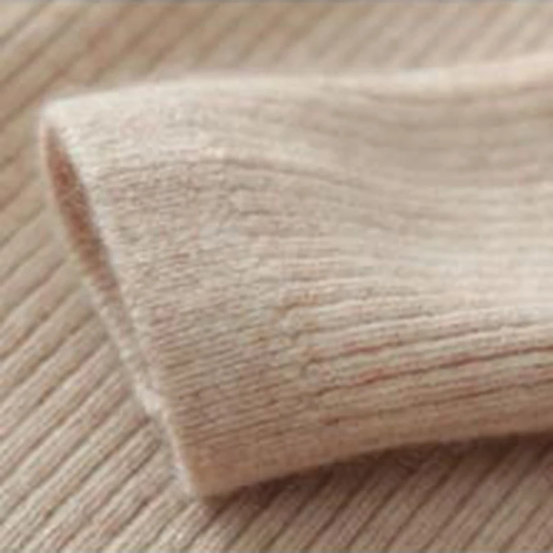 GABERLY из мягкого хлопка Knitt ящик полосы Свитеры с высоким воротом и пуловеры для