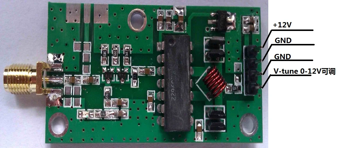 

70-200 MHz VCO Voltage Controlled Oscillator RF Signal Source Broadband VCO 10dBm Signal Generator