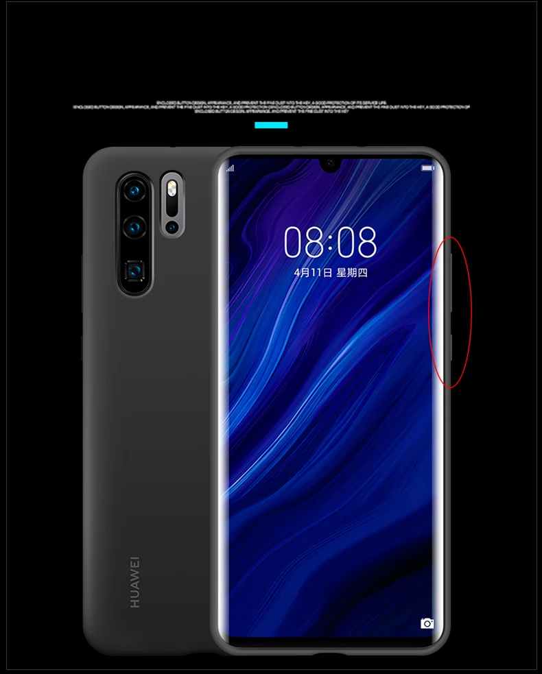 Официальный Мягкий силиконовый чехол huawei P30 Pro Чехол Стильный Анти-осенний ультра-тонкий задний чехол защитный чехол P30