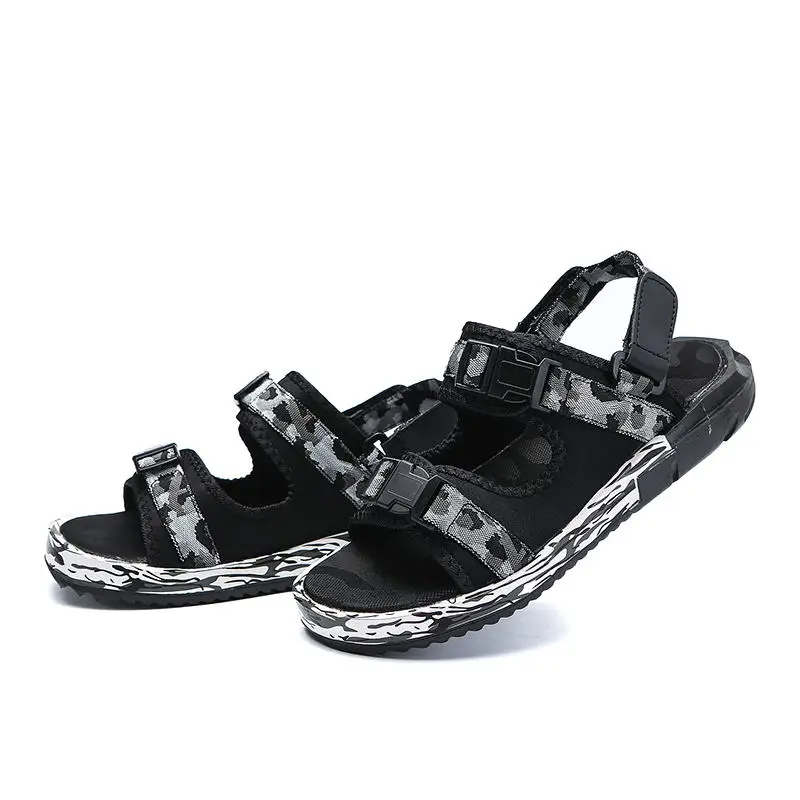 

2020 LAISUMK Men Sandals Male Beach Roman Sandals Brand Casual Shoes Leisure Durable Flip Flops Breathable Non slip Summer Shoes