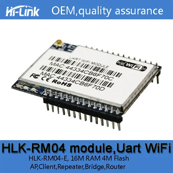 

serial/uart wifi module dual Ethernet with two serial port HLK-RM04