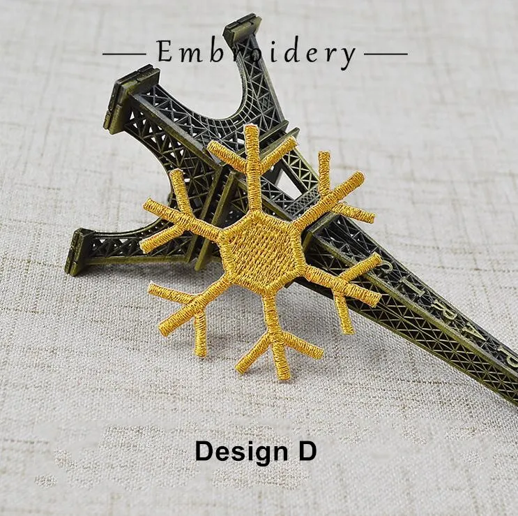 3 шт./лот патчи с вышивкой для одежды снежинки утюгом аппликация детской