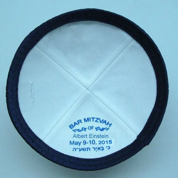 Различные цвета хлопок саржа ткань kippot еврей Yarmulke Kippah Kippot 17 см