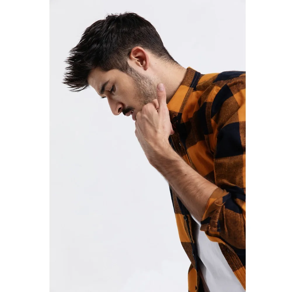 Мужская рубашка с длинными рукавами SIMWOOD модная повседневная приталенная в