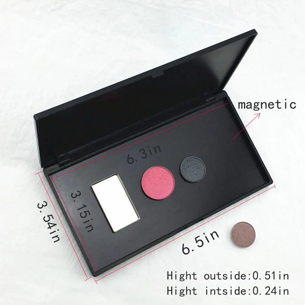 Бумажник сделай сам длинная Магнитная палитра теней для век блестящий блеск губ