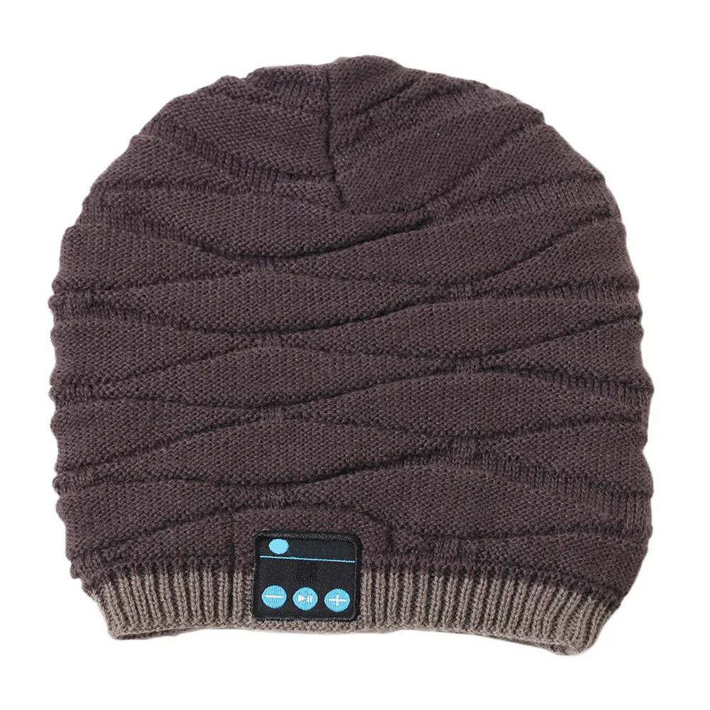 New2018 Топ Мода Bluetooth Smart Beanie зимняя вязаная шапка беспроводные музыкальные наушники Встроенный микрофон fones de ouvidodrop shopping
