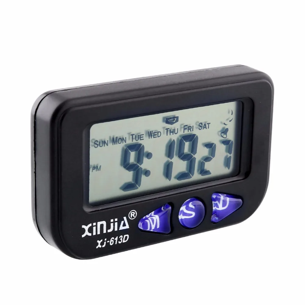 Новый Мини Цифровой ЖК Авто Часы Dashboard Дата Время Календарь Автомобиль