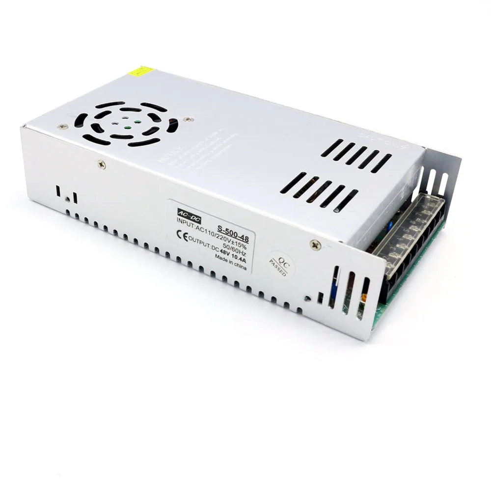 Импульсный источник питания DC 48V 10A 480W 500W Регулируемый ac к dc smps fonte 48v Универсальный