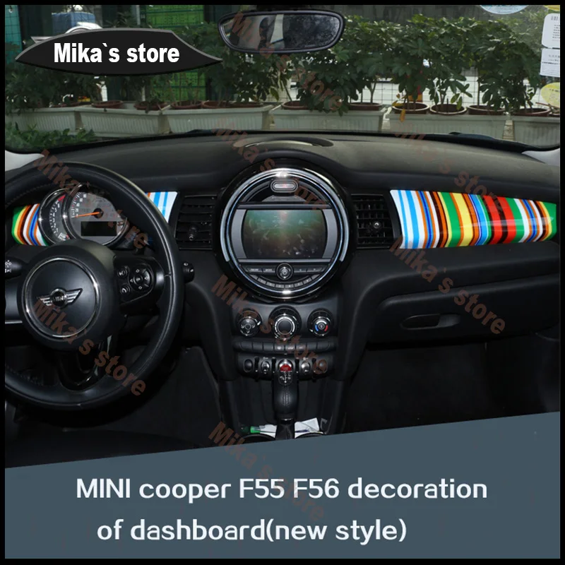 Новинка наклейки ABS для Mini Cooper F56 стайлинга автомобиля приборная панель