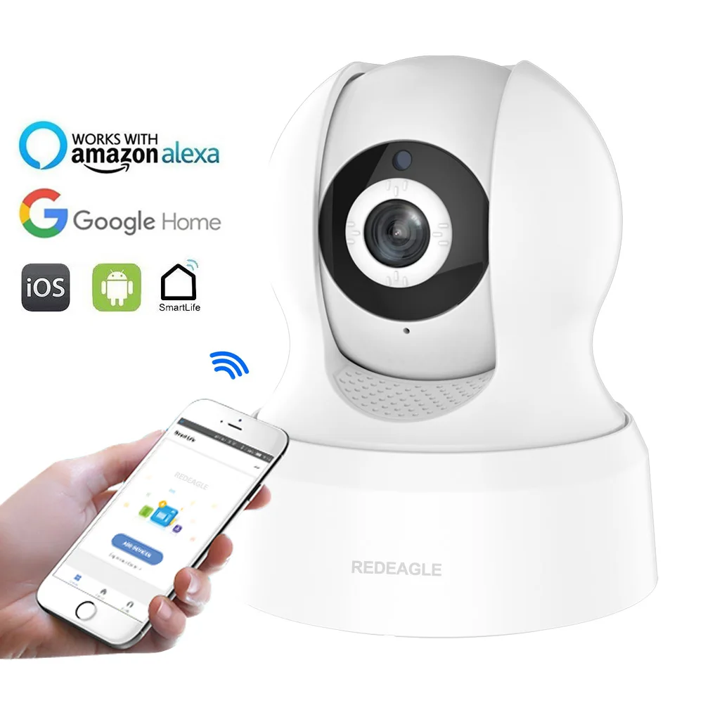HD 720P IP камера беспроводная Wifi сетевая камера наблюдения умная жизнь совместима с Alexa Echo Show и Google Home