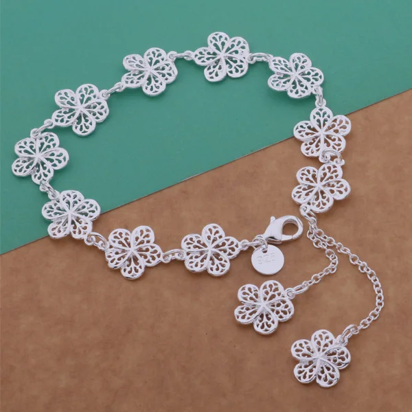 Популярный браслет AH121 ювелирное изделие из стерлингового серебра все пять