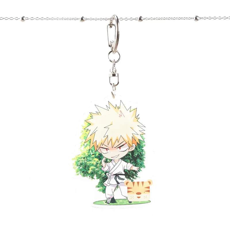 4 Мой герой Academy аниме акриловый брелок Kirishima Eijiro Midoriya izku Todoroki Shoto милый смешной кулон брелок Llaveros подарок - Цвет: 4