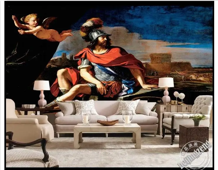 Индивидуальные 3d фото обои ТВ фрески Марс и Бог Купидон картина фон стены