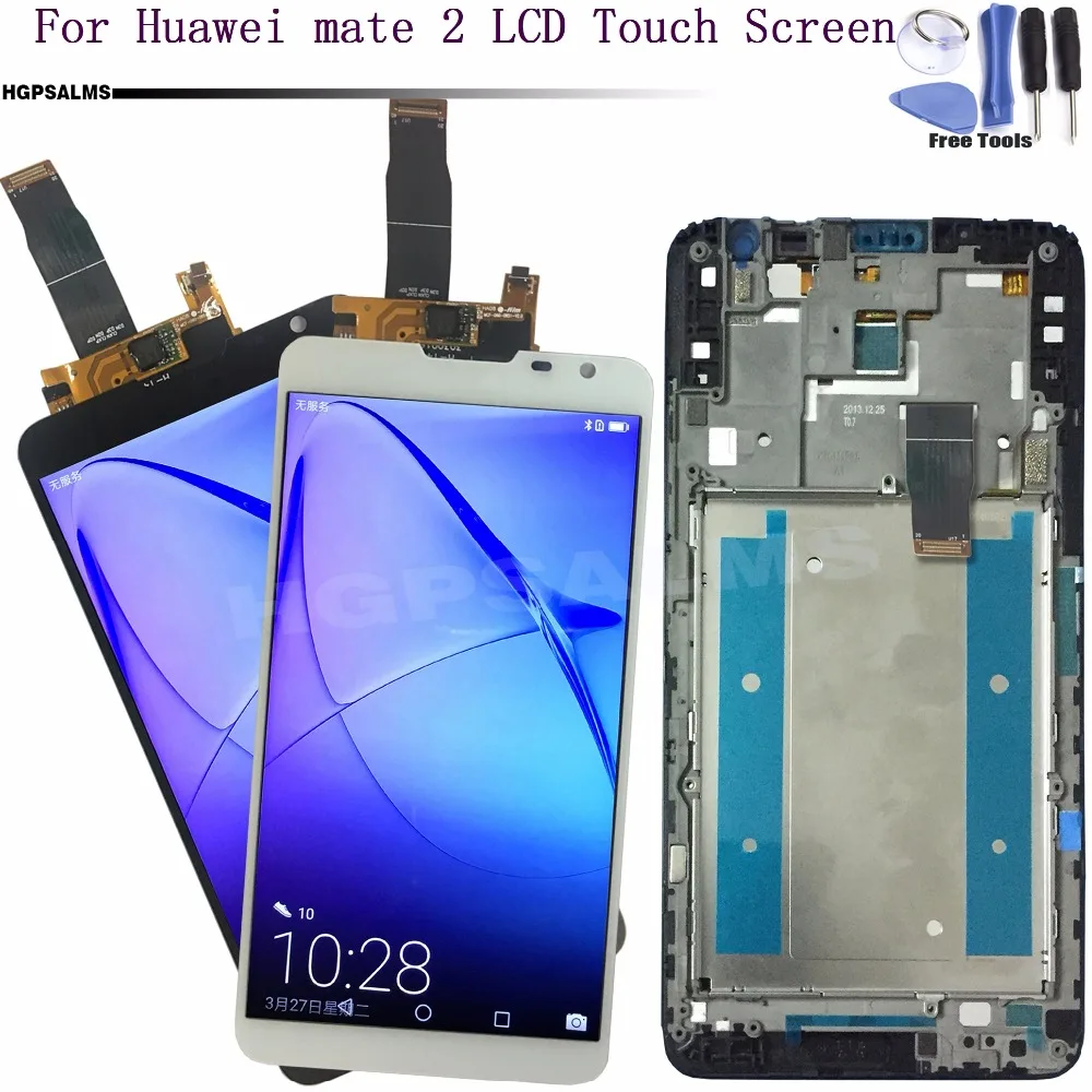 Качество AAA для huawei mate 2 сборка сенсорного экрана ЖК-дисплея и цифрового
