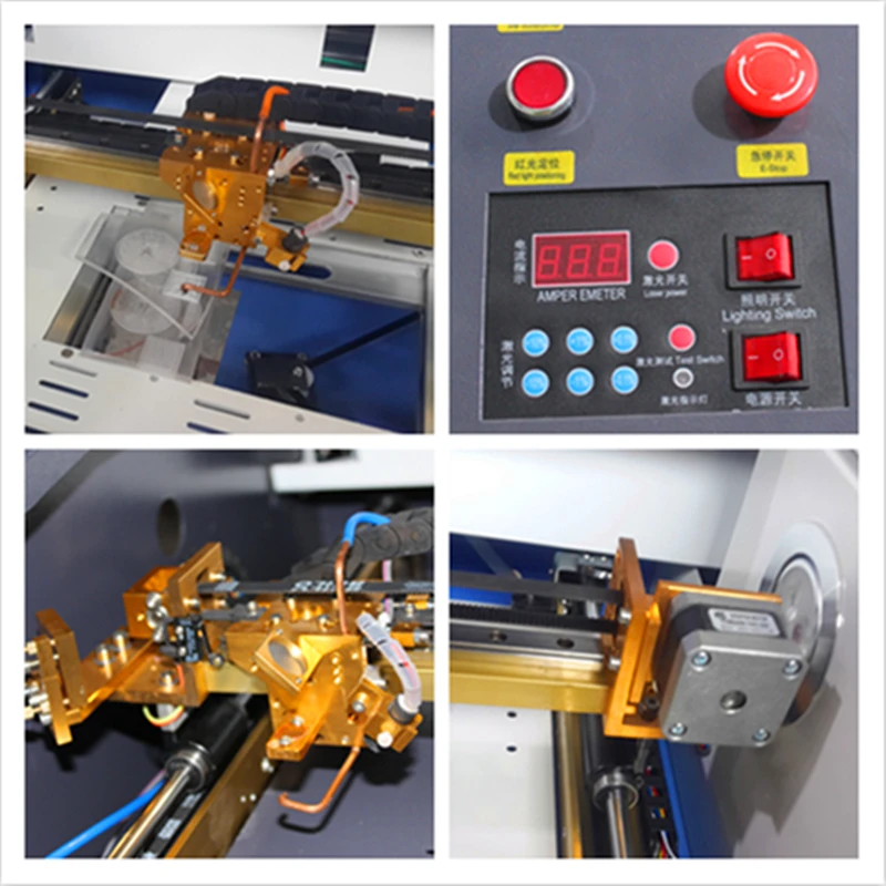 3040 40 Вт цветная сенсорная панель мини ремесло лазерная резка фотография co2