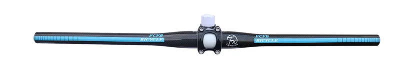 flat 3glossy FCFB-03 руль для горного велосипеда руль из углеродного волокна 3K полностью углеродный руль для велосипеда руль 31,8*620/640/660/680/700 мм MTB велосипеда запчасти для велосипедов - Цвет: flat 3glossy