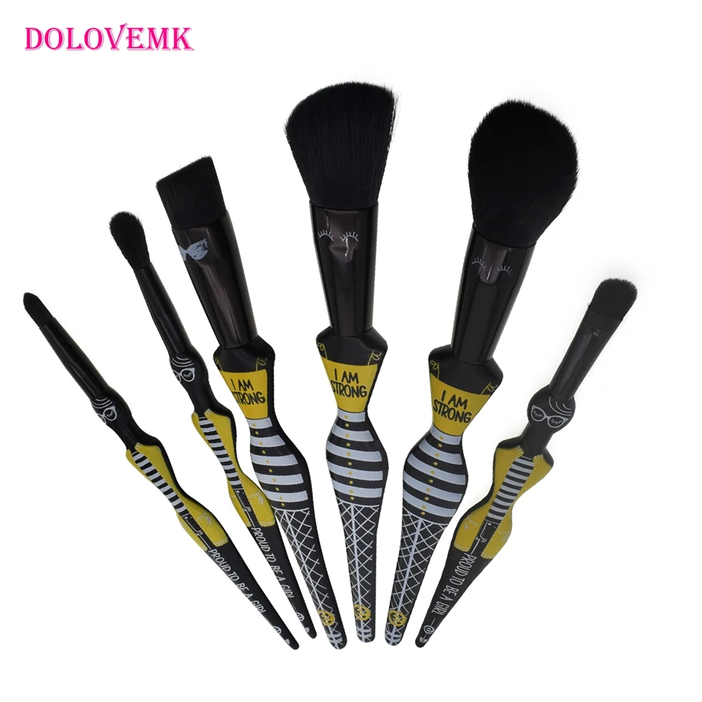 кисти для макияжа Dolomemk 6 шт. девочек набор кистей Pincel Maquiagem косметические с