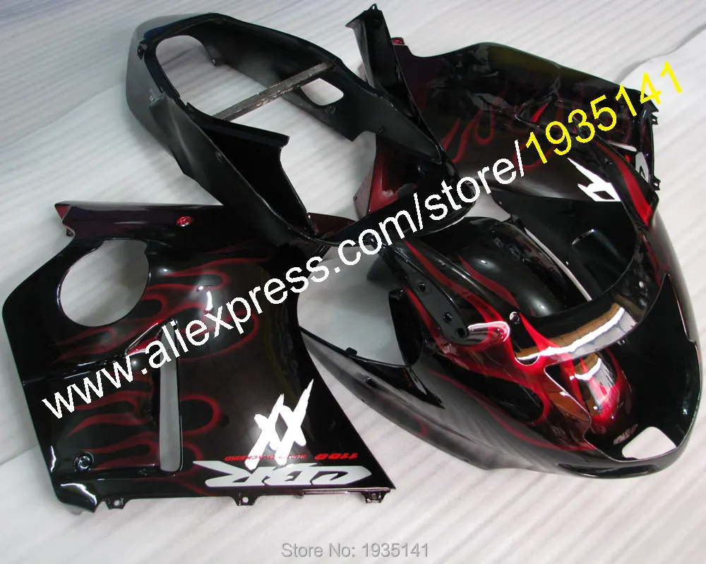 Комплект для Honda CBR1100XX 96 07 CBR 1100 XX 1996 2007 обтекатель кузова Красного пламени