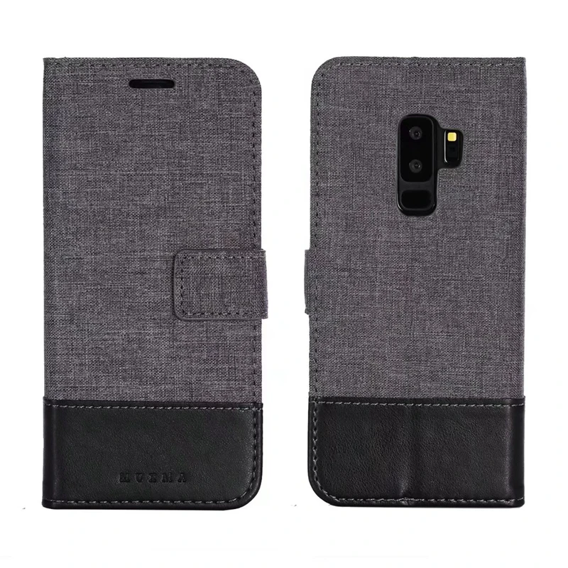 Retro Jean Cow Wallet Leather Case For Iphone XR XS MAX X 8 7 Plus 6 Galaxy S10 S10e Cloth Dual Flip Cover 50pcs | Мобильные