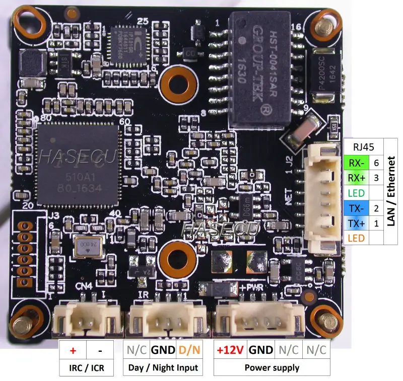 Модуль IP-камеры видеонаблюдения 3 7 мм с объективом (960P) IPCam 1/3 дюйма КМОП-сенсор SOI