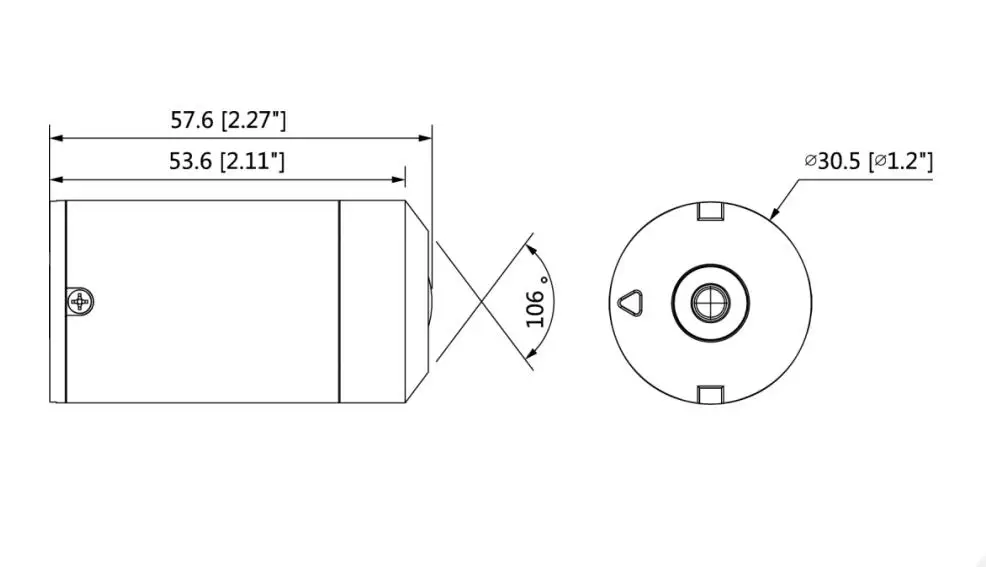 Dahua IPC-HUM8431-L3 4MP Скрытая сетевая камера-объектив блок работает вместе с IPC-HUM8431-E1