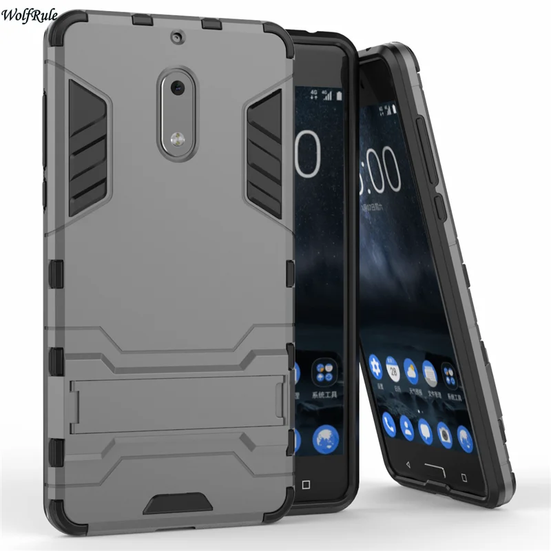 Чехол для телефона Nokia 6 2017 силиконовый и пластиковый противоударный чехол Nokia6