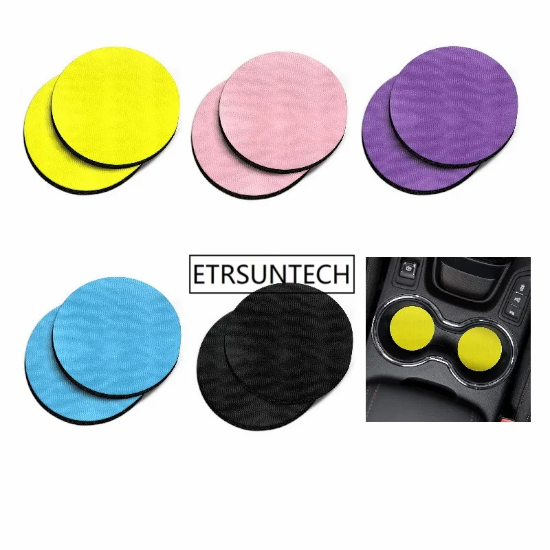 10 шт. одноцветное Цвет дизайн Абсорбент круглый ткань Войлок из неопрена