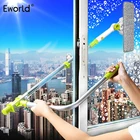 Eworld, улучшенная телескопическая щетка для мытья окон, щетка для мытья окон