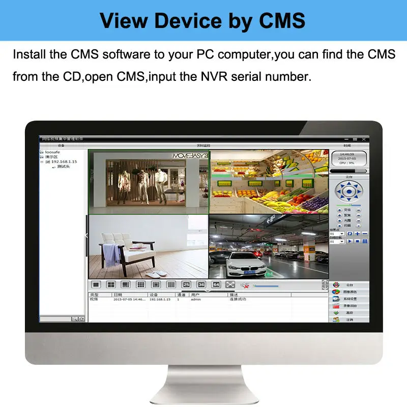 XM CCTV 8CH NVR 8CH 1080 P Full HD 2MP ONVIF сетевая видеокамера наблюдения система P2P видеомонитор HDMI, VGA, BNC Выход CCTV система