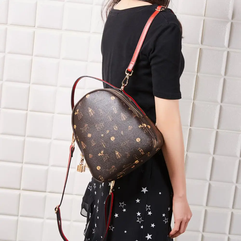 Мини рюкзак женская сумка из искусственной кожи для девочек подростков