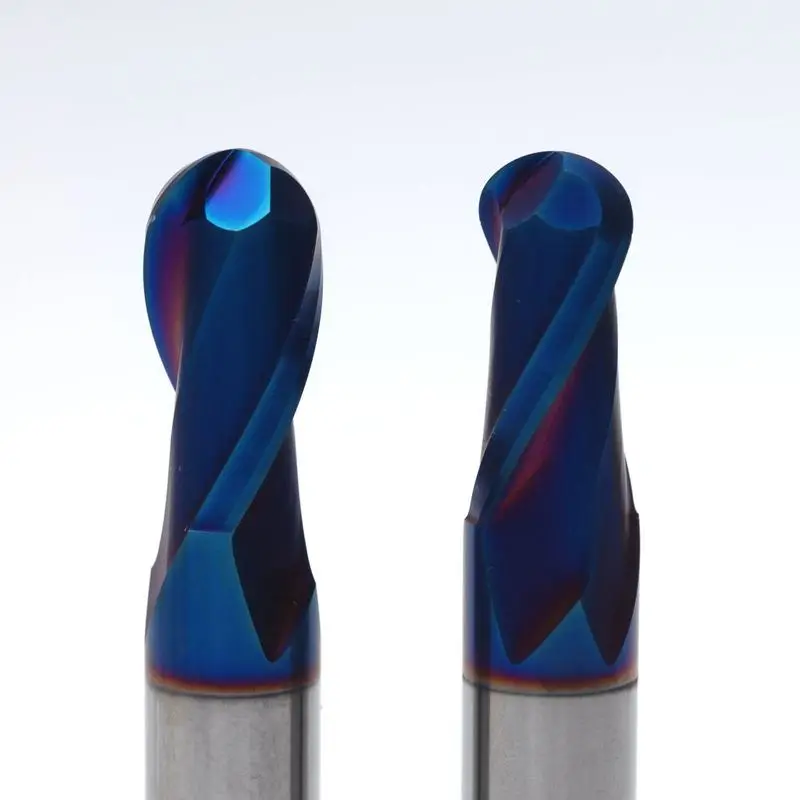 R1.5mm R1.5x6xD3x75 GEK-JF2R15350Solid карбида мяч нос мельница 2 флейты показателя 60 HRC Helix 35 Нако