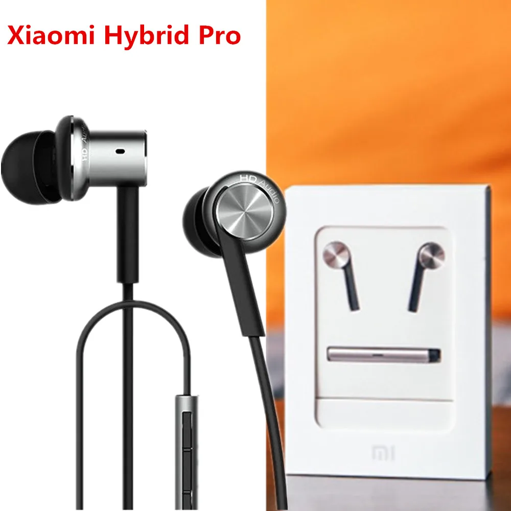 Оригинальный Xiao mi Гибридный Pro HD наушники шумоподавление Xiaomi Earset In-Ear круг