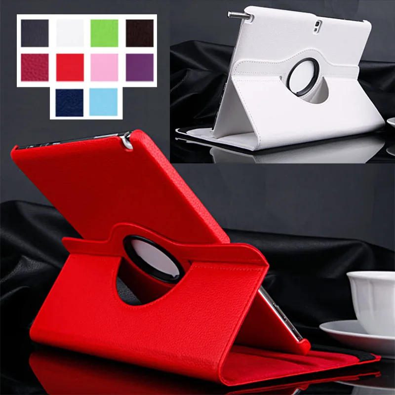 Кожаный чехол-подставка с поворотом на 360 градусов для Samsung Galaxy Note 10 1 2014 P600 P605 P607