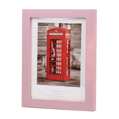 Pink 10x12 дюймов Американская фоторамка многоцветная настенная рама для картины рамки для домашнего украшения картина - Цвет: Pink