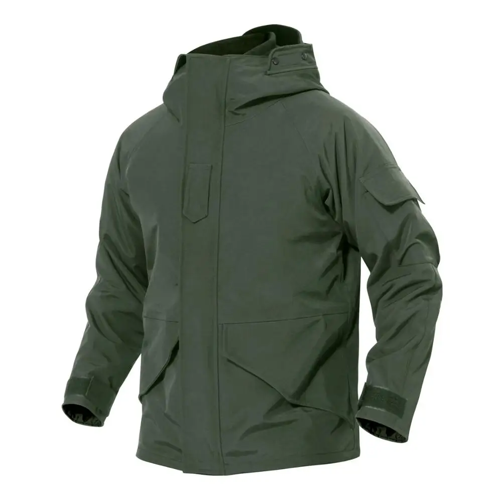 Army Green Зимняя G8 военная куртка мужская тактическая армейская мягкая оболочка флисовая подкладка Съемная куртка камуфляжная Водонепроницаемая ветровка одежда - Цвет: Army Green
