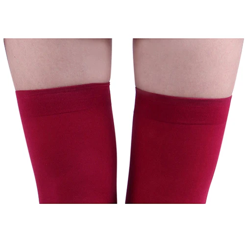 Товары! Женские пикантные однотонные непрозрачные чулки до бедра выше колена |