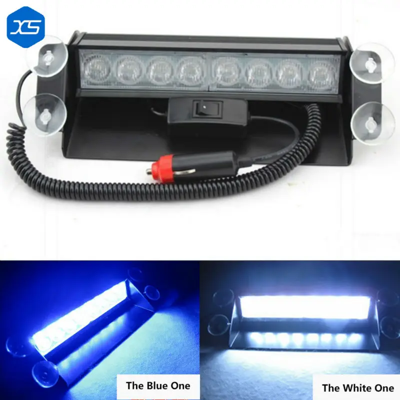 8LED 8W 12V аварийный автомобиль присоска предупреждающий свет стробоскоп вспышка