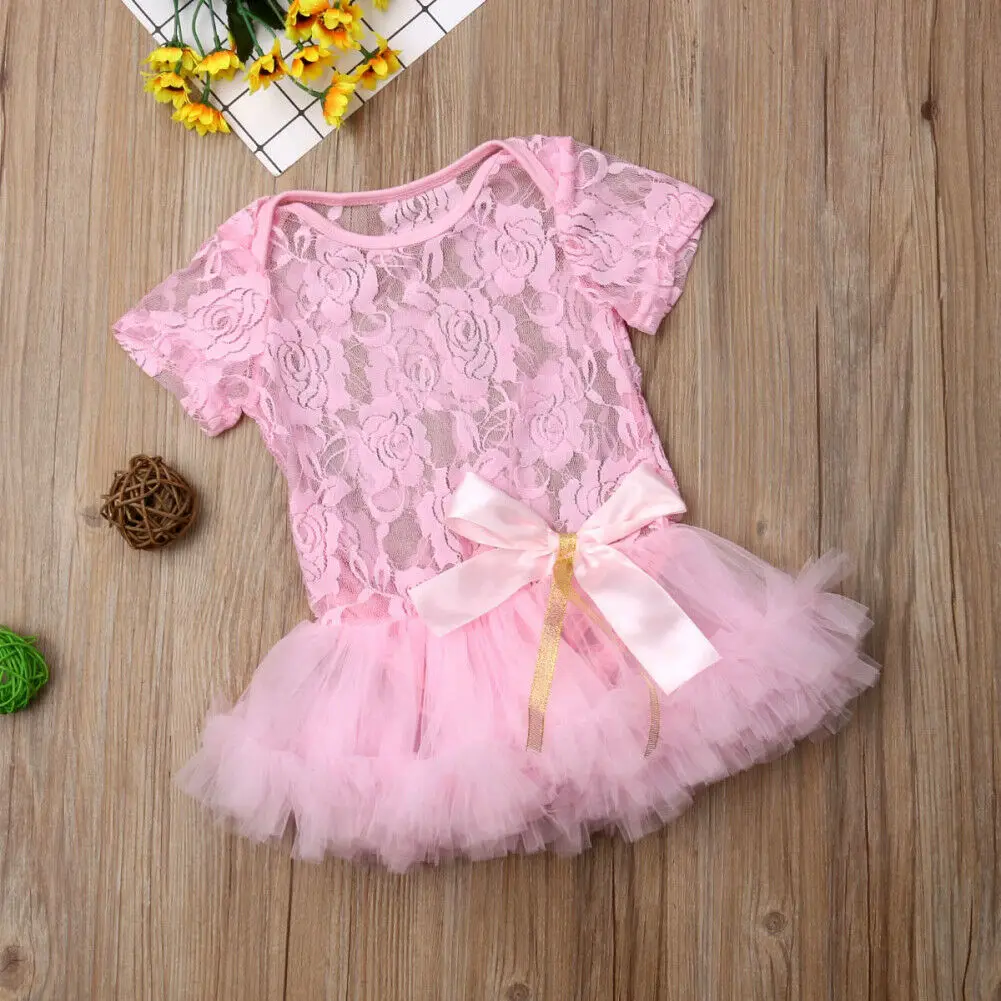 Милый кружевной комбинезон с цветочным рисунком нарядное платье пачка принцессы