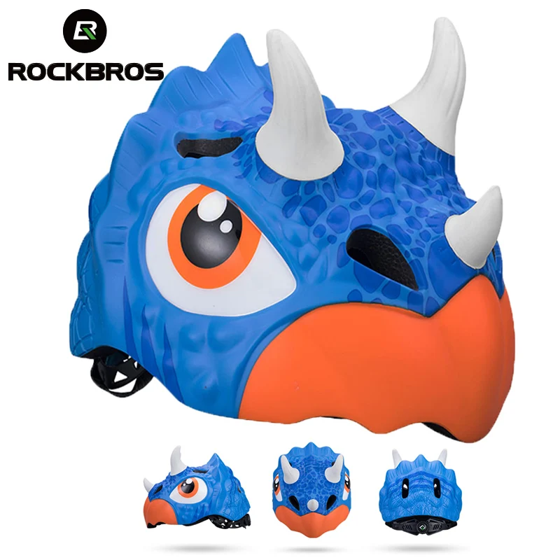 ROCKBROS велосипедные шлемы для детей мультфильм Mtb дорожный велосипедный защитный