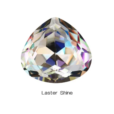 Laser Shine Хрустальные стразы в форме сердца, высокое качество, стразы для шитья, Стразы для одежды Cr - Цвет: Laser Shine