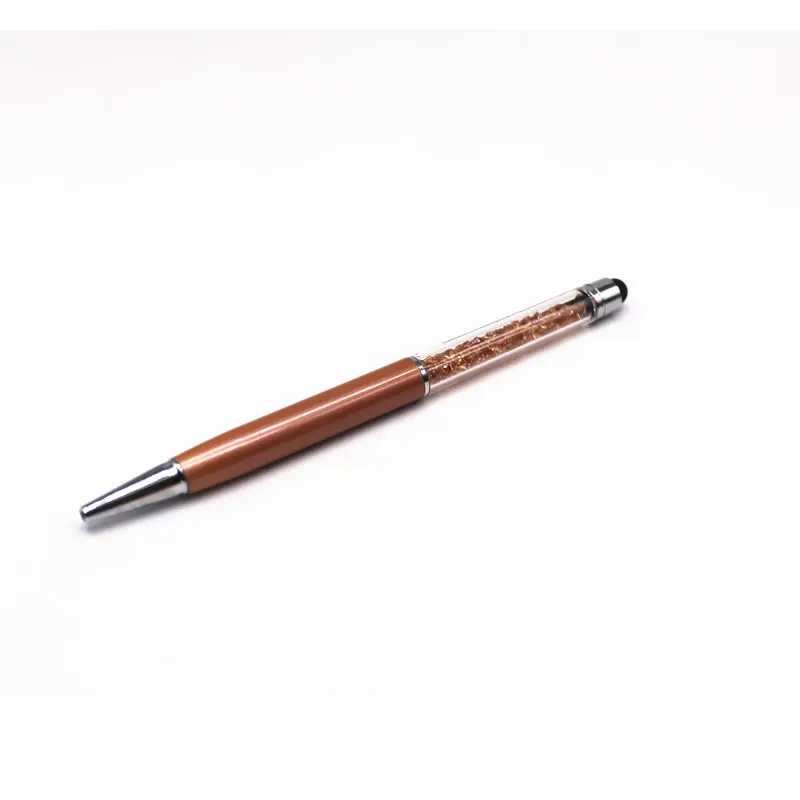 Ballpoint pen 1 шт/) гелевая ручка Креативные Кристальные алмазные шариковые ручки Канцелярские Шариковые Ручки стилус ручка для сенсорного экрана жирная черная заправка - Цвет: Ballpoint pen