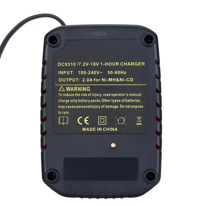 Электрический инструмент зарядное устройство DC9310 для DEWALT 7 2 V 18V NiCad & NiMh батарея