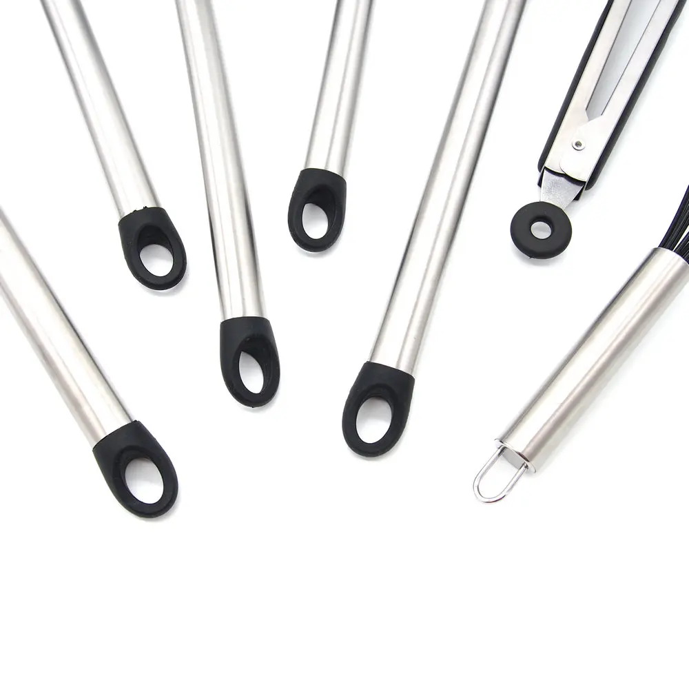 7 шт./компл. силиконовые Пособия по кулинарии половник щелевые Тернер скиммер