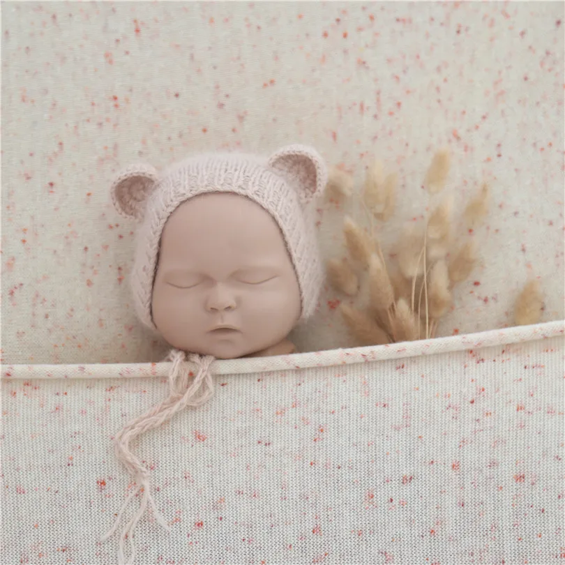 Тканевый фон в горошек для новорожденных трикотажный свитер младенцев