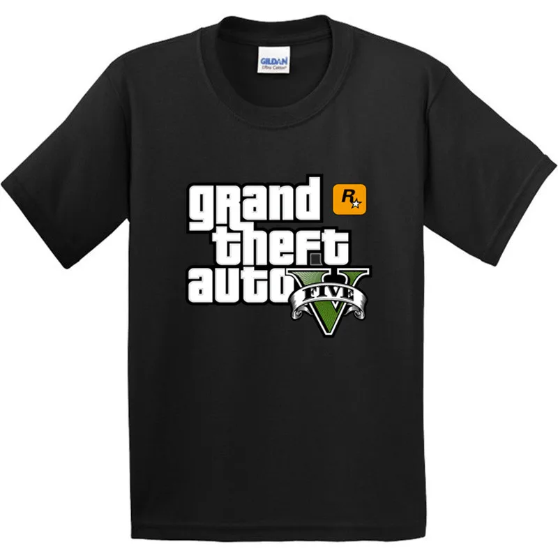 Хлопок Детская футболка с длинными рукавами в стиле уличного боя, GTA 5 модная детская одежда стильная хипстерская футболка для мальчиков и девочек GKT005