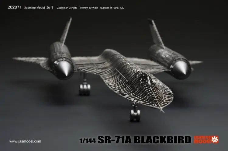 1/144 SR-71A BLACKBIRD 3D металлическая головоломка креативная интеллектуальная игрушка