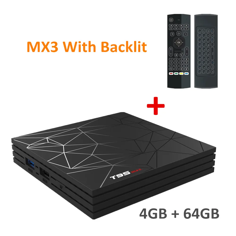 4G 64G MX3 no voice Android 9,0 ТВ приставка T95 Макс 4 Гб ОЗУ 32 ГБ/64 Гб 1080P H.265 4K Google плеер магазин Netflix Youtube ТВ приставка H6 pk S905X2 X96 H96 макс - Цвет: 4G 64G MX3 no voice
