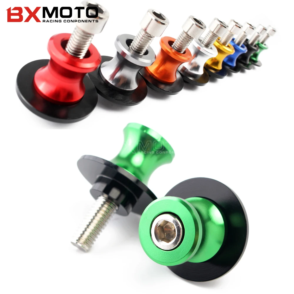 

10 мм подставки Swingarm катушка слайдер для KAWASAKI Ninja ZX6R ZX7R ZX9R ZX10R ZX12R ZX14R Z1000 Z750 ZZR600 ZRX1100 мотоцикла CNC